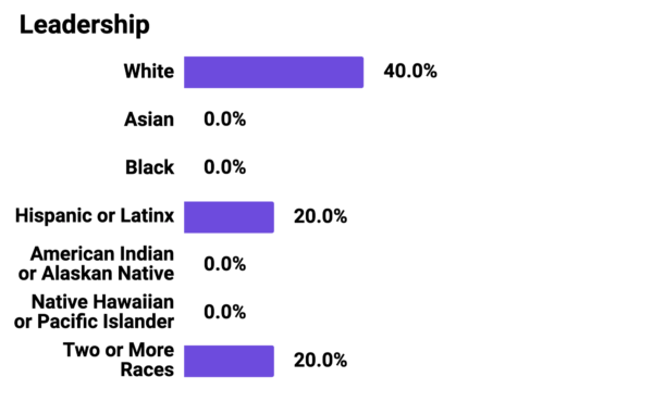 Graph showing Mozilla Foundation Leadership