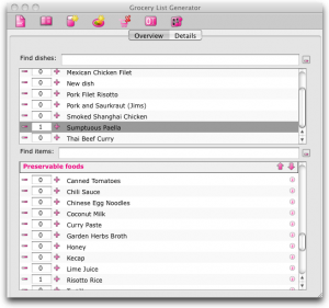 Grocery List Generator Grocery List Generator