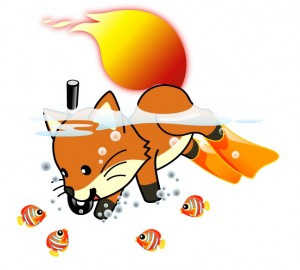 Who knew Foxkeh snorkled?