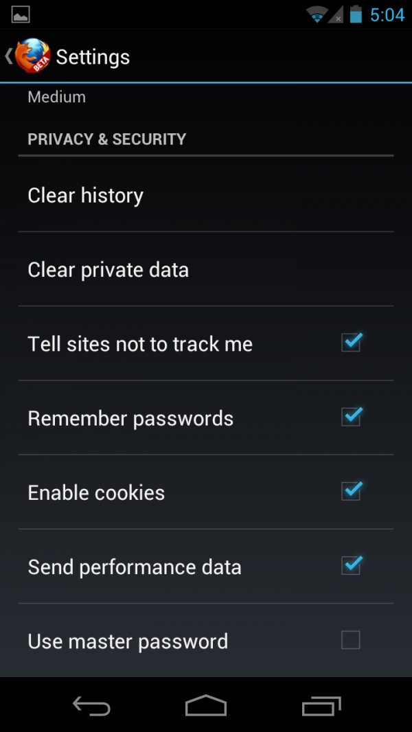 Privacy & Security