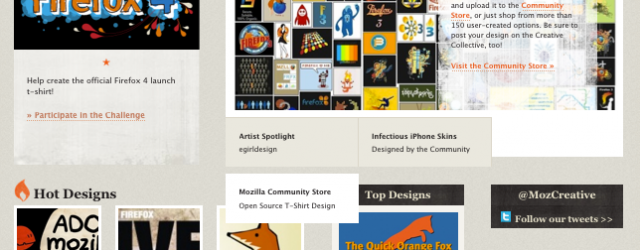 The Mozilla Creative Collective website has been taken offline while we reboot our design community engagement programs. We do hope to relaunch the site in the future, but if you’re...