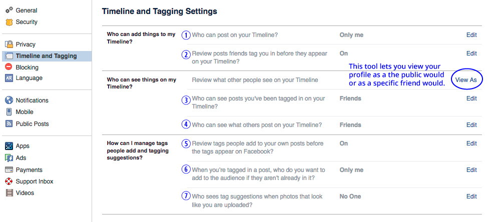 timeline-and-tagging-settings