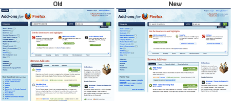 Comparison of Homepages