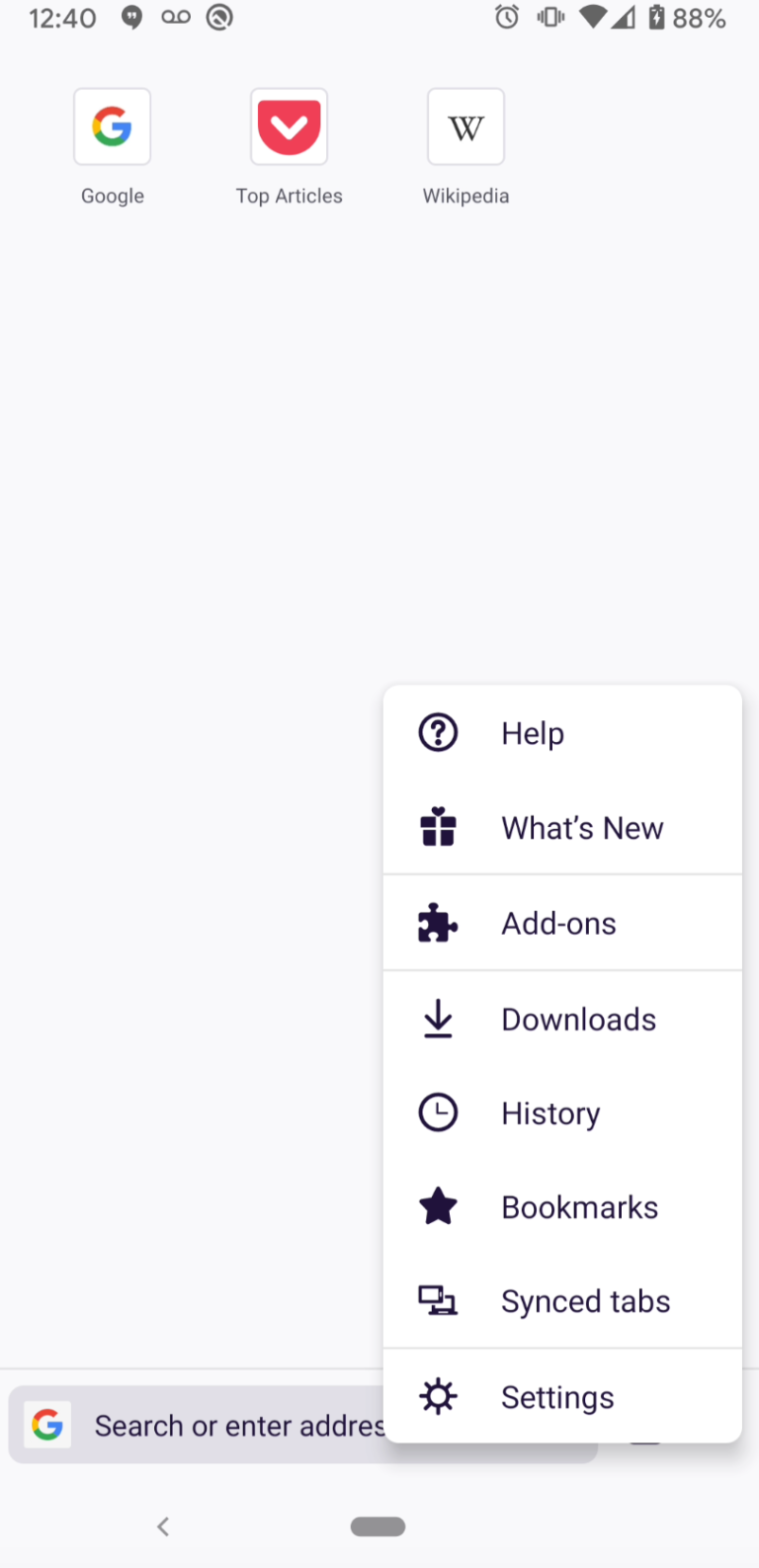Expanded extension support in Firefox for Android Nightly Mozilla Add