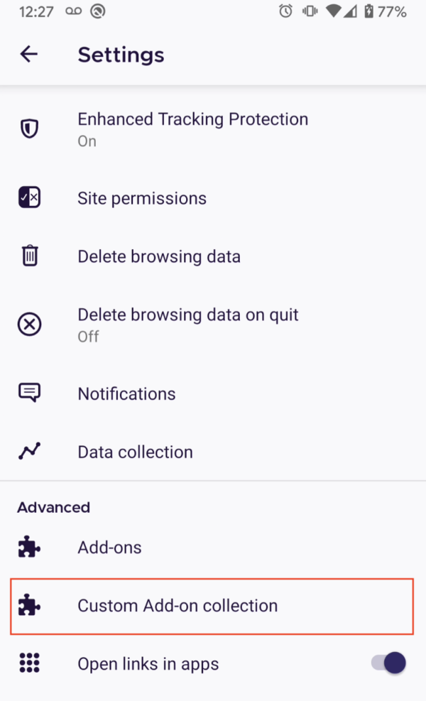Expanded extension support in Firefox for Android Nightly Mozilla Add