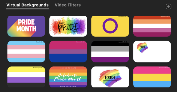 Pride-themed Zoom backgrounds