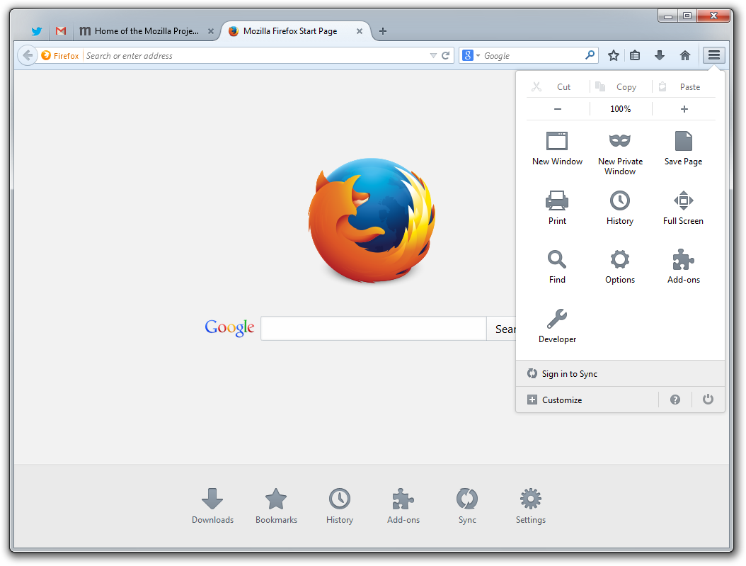 Firefox 29 theme
