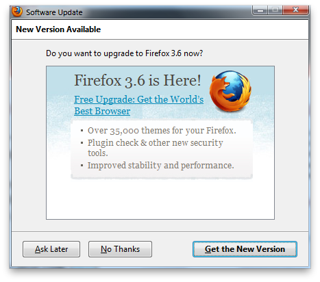 upgrade to mozilla firefox latest version