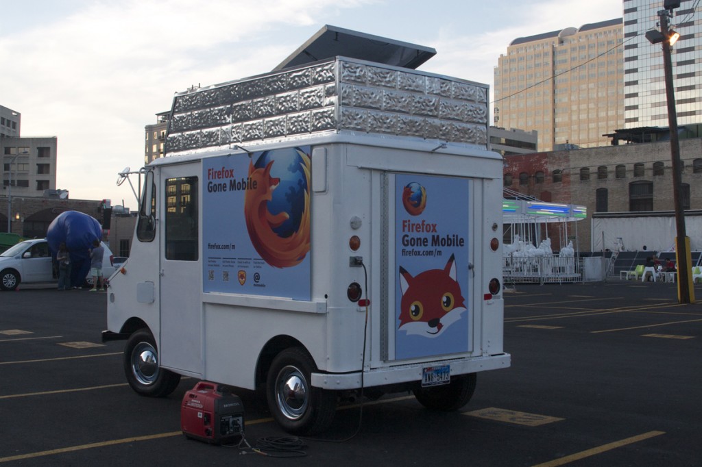 Firefox Gone Mobile Ice Cream Truck Going to London, June 1517