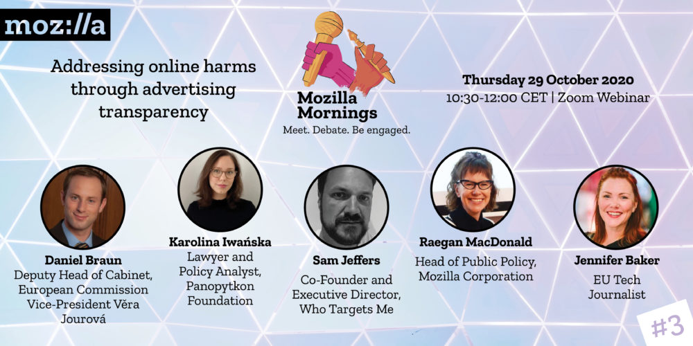 Mozilla Mornings panelists