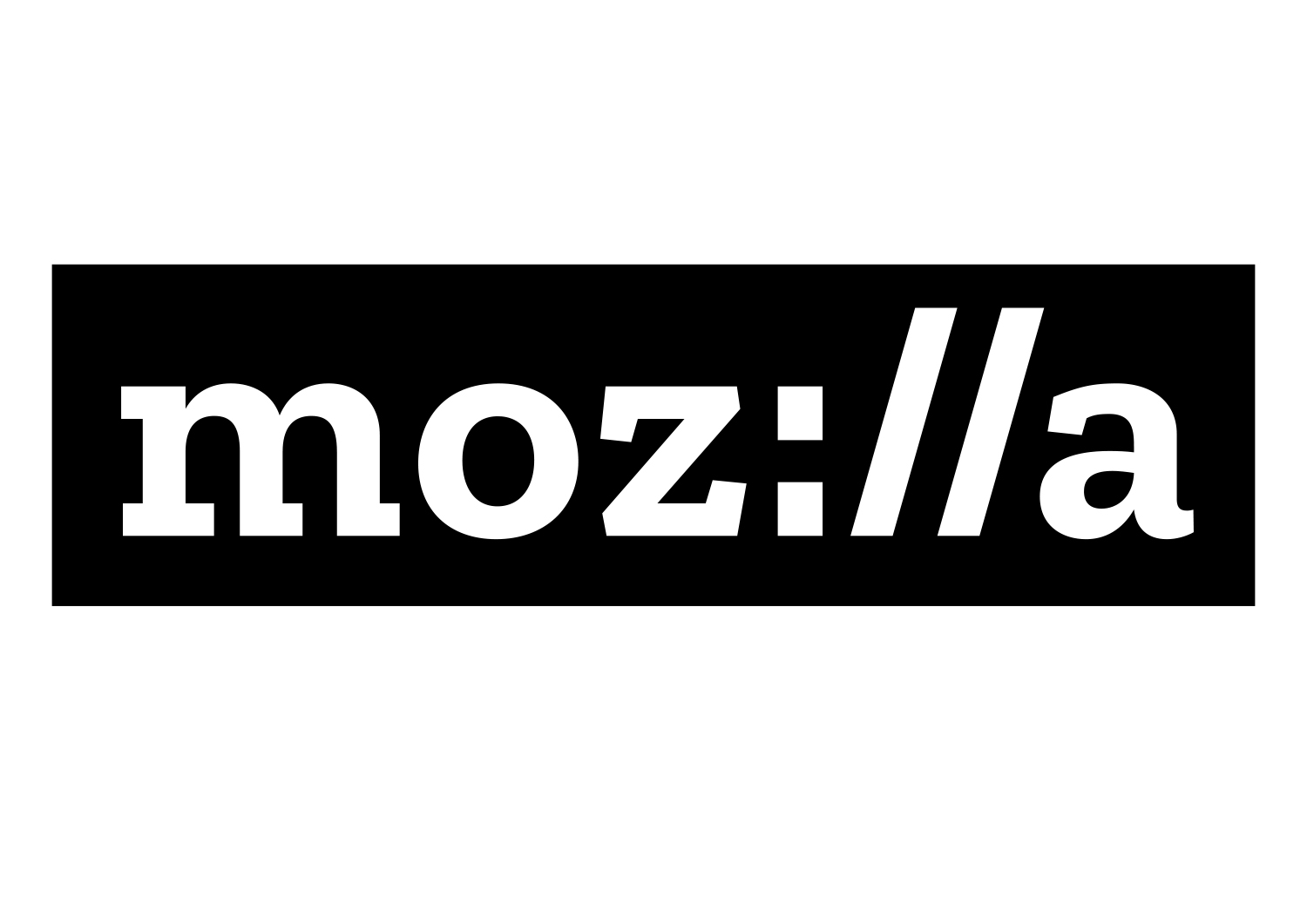 New branding for Mozilla where the letters i, l and l mimic the :// found in every URL