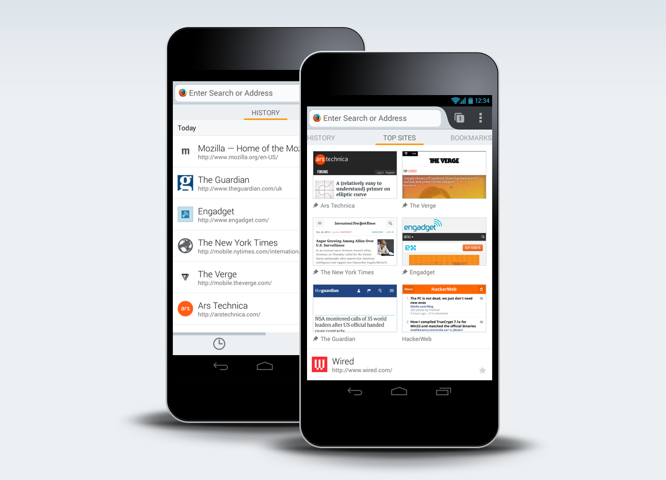 New Home Screen in Firefox for Android: Access Your Information in a
