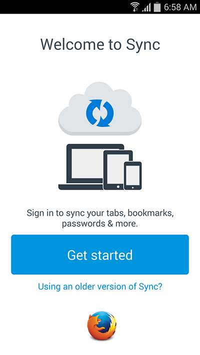 Firefox for Android - Sync