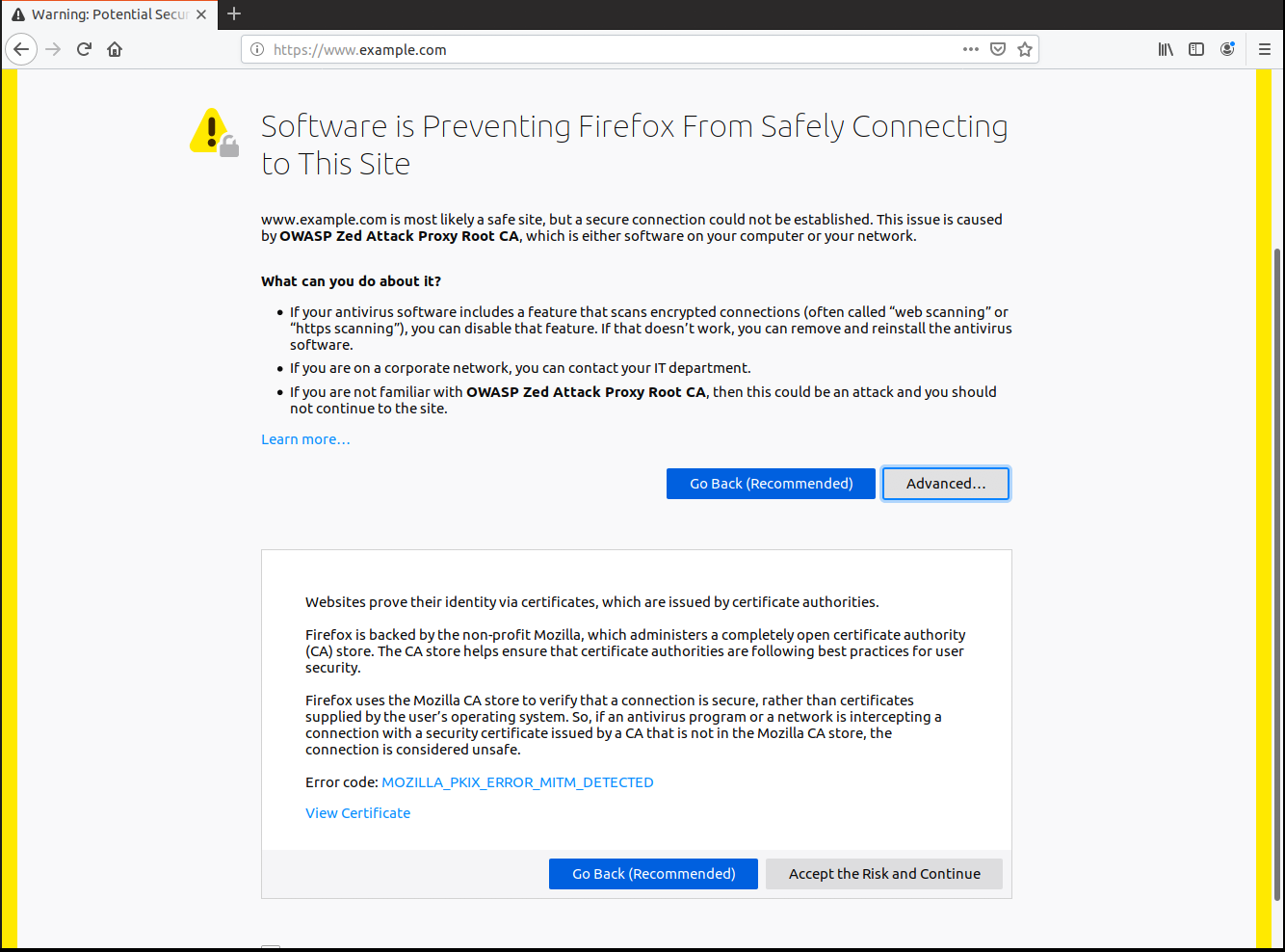 Fixing Antivirus Errors Mozilla Security Blog