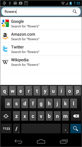 Android Search Engines