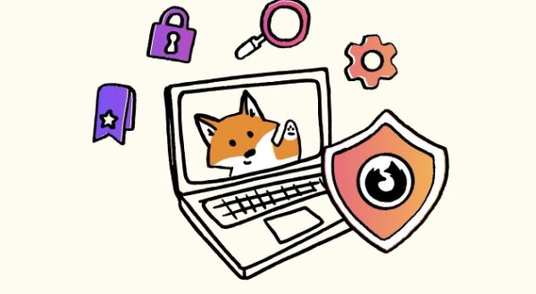 Image of fox in a computer