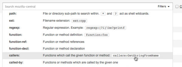 DXR's 27 filters, arrayed in the Filters menu