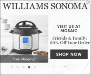 Browser Fingerprinting: Williams Sonoma Ad