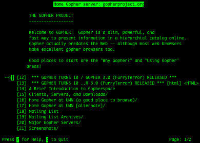 Gopher Protocol