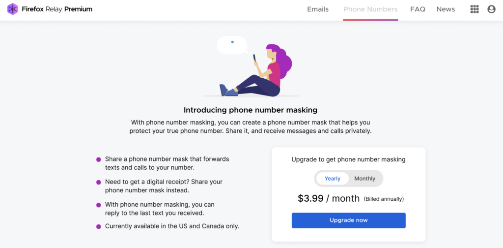 Protect your privacy and your phone number with Firefox Relay