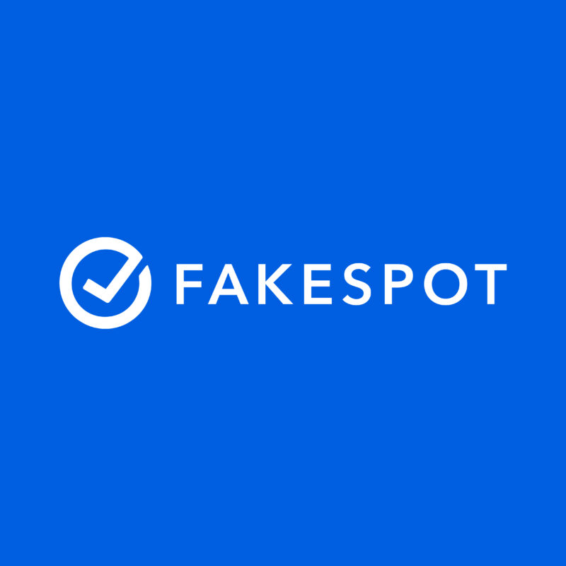 文本“Fakespot”旁边的复选标记