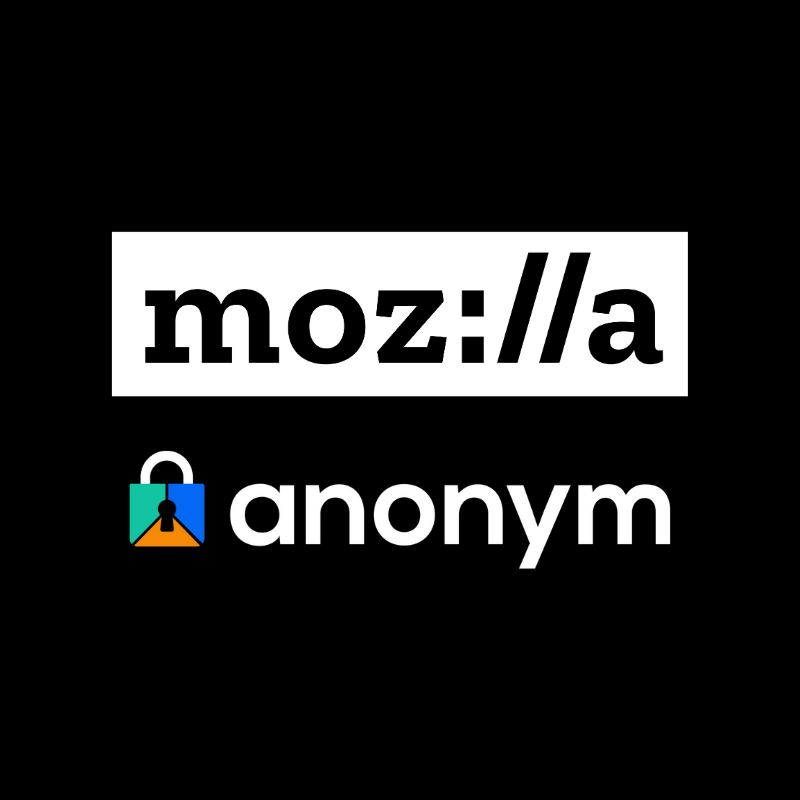 Mozilla and Anonym logos