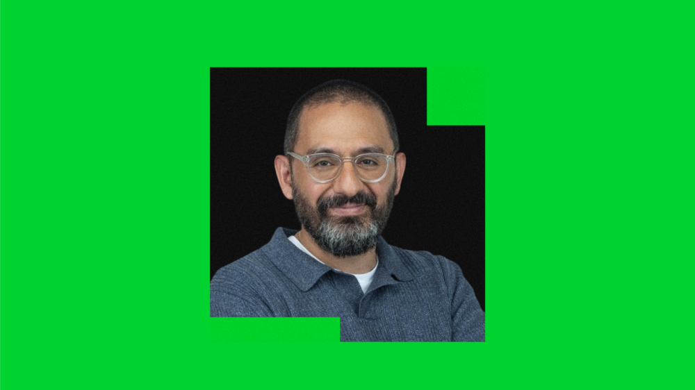 Picture of Raffi Krikorian on green background