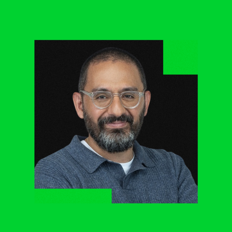 Picture of Raffi Krikorian on green background