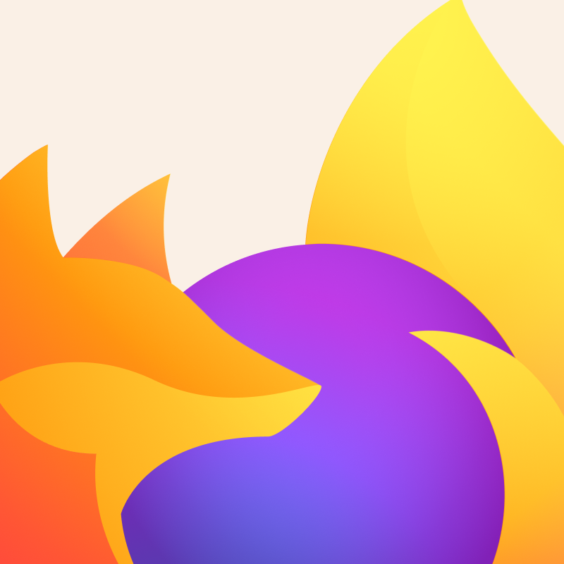 Firefox logo with orange fox wrapped around purple globe.