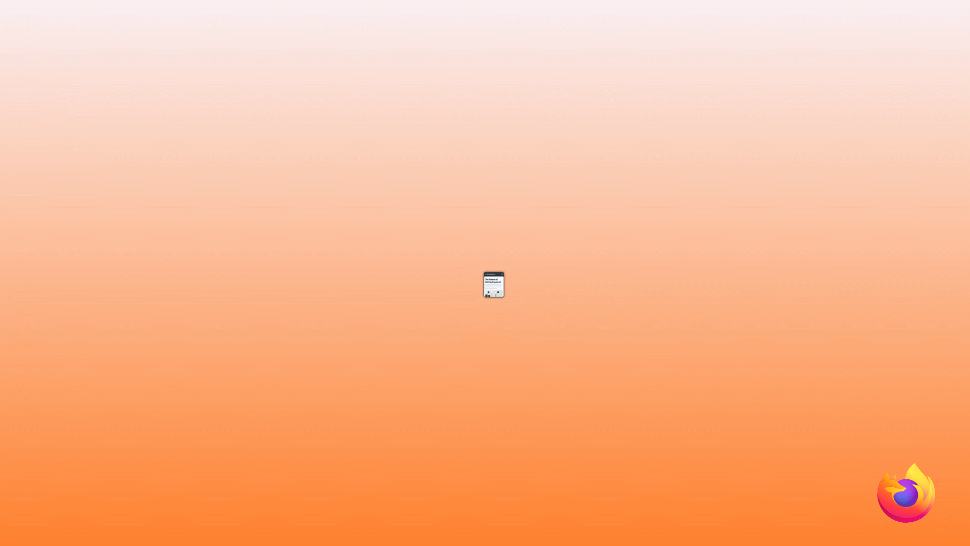 Animation showing related tabs being grouped together in Firefox for Android, then displayed as a single labeled tab group in the tab tray.