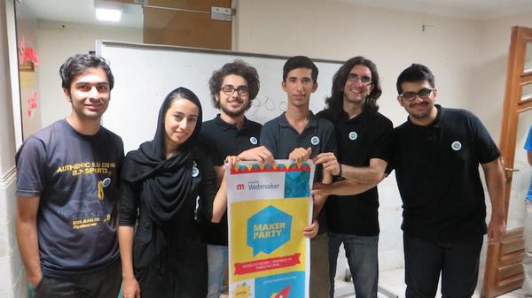 Maker Party mentors and organizers in Iran